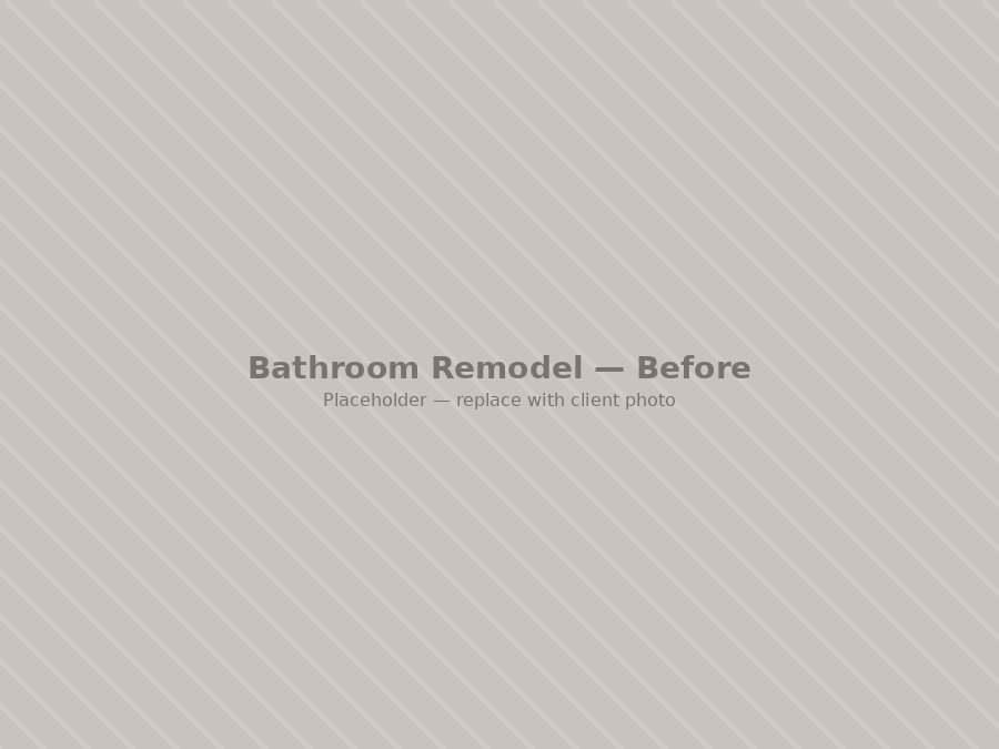 Bathroom before renovation