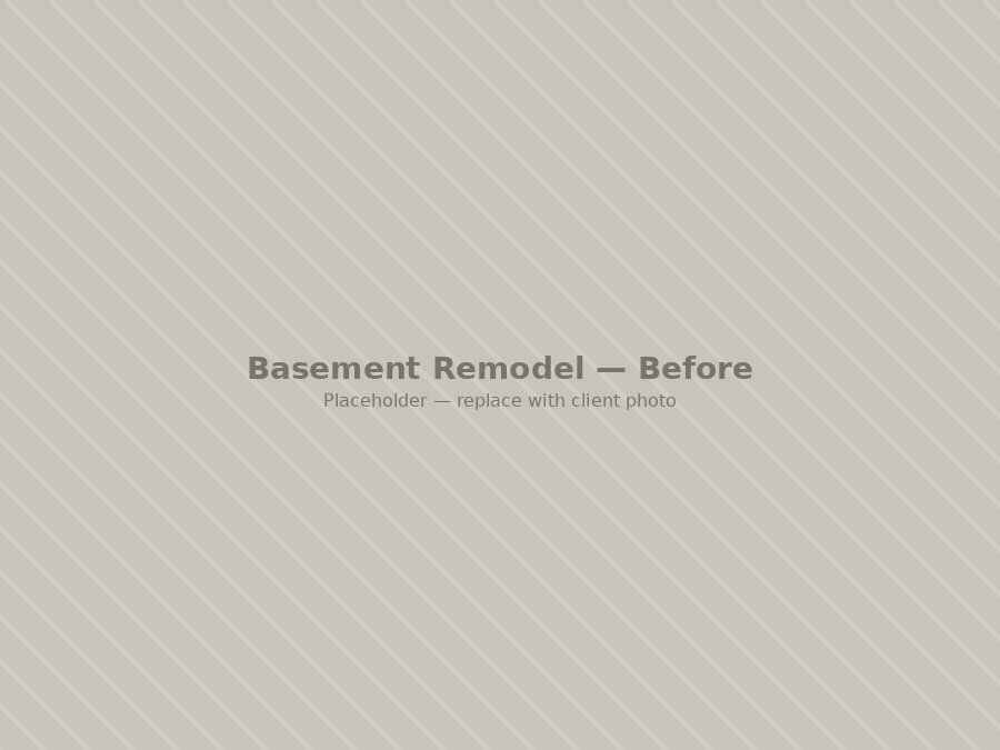Basement before renovation